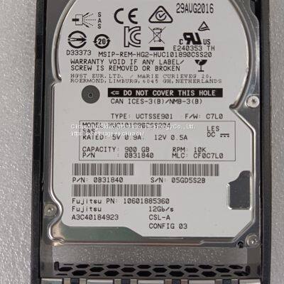 A3C40184923 Fujitsu 900GB 10K 12GB/S SAS 2.5 HDD RX2540M1 M2 M3