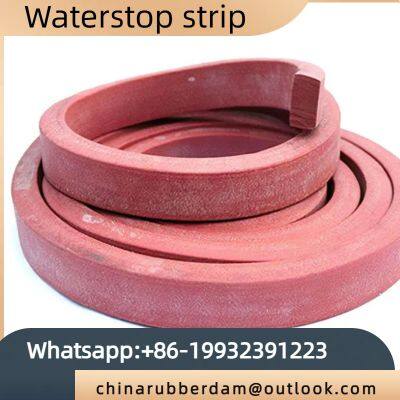 Natural/chloroprene rubber waterstop strip for construction joints, edge type, buried type, back attached tunnel waterstop strip