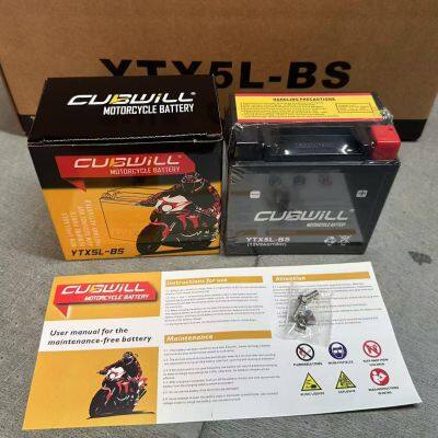 Ytx5l-BS Japan Quality Motorcycle Gel Battery 12V5ah Sealed Maintenance Free Motorcycle Battery