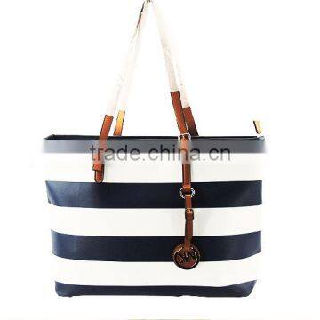 new style stripe ladies leather bags