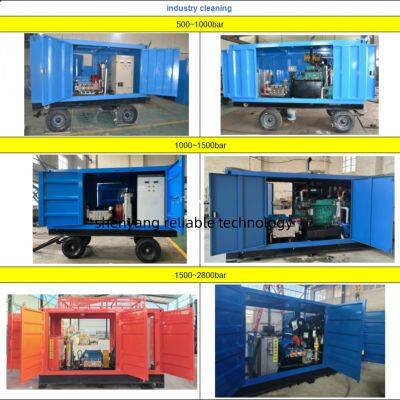 New 700-1000bar High Pressure Water Jet Cleaning Machine Evaporator Tube Sugar Crystallization Remover