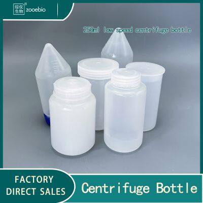 250ml centrifuge bottle, sample bottle for low-speed centrifuge, PP material, can be sterilized at high temperature