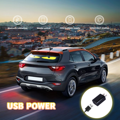 Super Bright Led Screen Led Scrolling Display Screen Sticker APP Programmable Soft Led Displays Flexible Led Screen for Car photo-5
