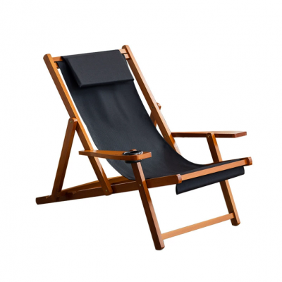 Outdoor Picnic Portable Comfortable Wood Grain Aluminum Foldable Camping Chairs
