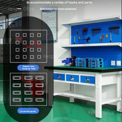 Heavy Duty Workbench, Multiple Counter Top Materials, 1500kg Load Capacity for Industrial Workshop, LED Light & Power Outlets, Factory Direct