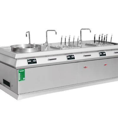 Professional Open Kitchen Style Induction Range with Touch Control Panel