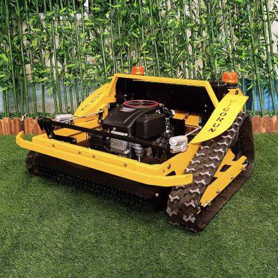Affordable VTLM800 452CC Gasoline Engine Self Locking Rotary Blade Remotely Controlled Crawler Grass Trimming Machine for Sale
