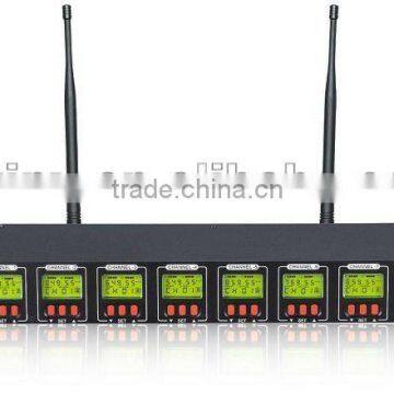 OK-8 UHF/PLL eight Channels wirelesss microphone system