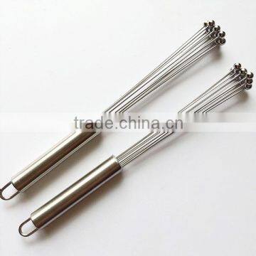 Manual Whisk Stainless Steel Kitchen Mixer Egg Beater Tool 8 10 12 Incn.