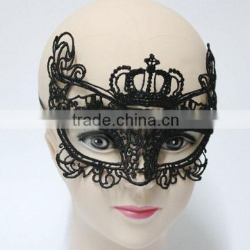 Fashion club hollow black lace eye mask Venetian Masquerade Ball mask Halloween Party Black/White