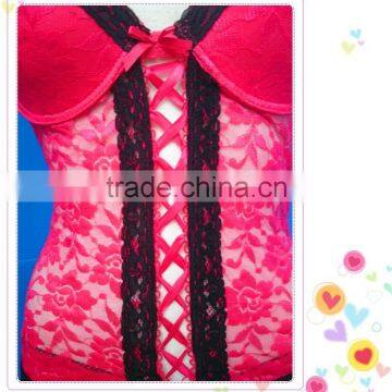 New Design Printting Lace Lingerie Photo, Sexy Hot Fashion Show Babydoll photo-4
