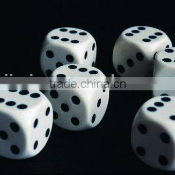 wholesale 6 sided plastic casino normal dot dice