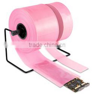 Anti static pink poly lay flat tubing