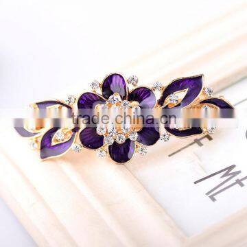 Large Flowers and Leaves Hair Clips, Hair Hair Accessories, Spring Clip Hair Clips photo-3