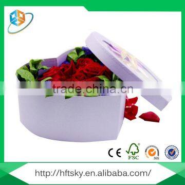 Customized all kinds of valentines day luxury fresh flower packaging box