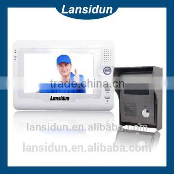 7 inch video door bell entry system and video door phone for door lock