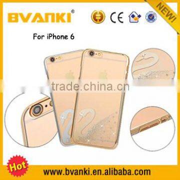 Novelties 2016 Mobiles Accessories Transparent Plastic Case Diamond Cases For IPhone 6 Phone Unlocked Original G4 Mobile Case photo-2
