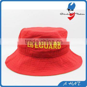 high profile adjustive embroidery bucket hat