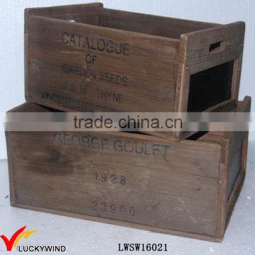 Rual Area Recycled Fir Antique Wood Box Blackboard