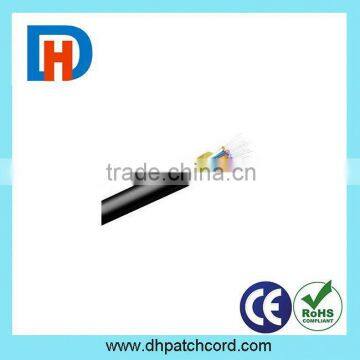 2 core FTTH outdoor drop cable with two FRP strength member and steel wire