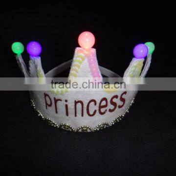 girl dressing up item flashing crown hairpin