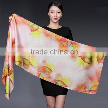 wholesale manufactory magneficent oil printing style crepe satin pure silk scarf ,magic colorful large silk shawl                        
                                                                                Supplier's Choice