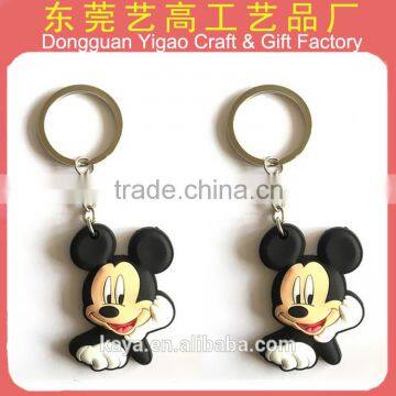 Eco-friendly Double Sided Soft PVC 3d Cartoon Keyrings photo-3