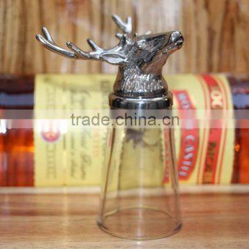 Stainless Steel Stag Head Shot Glass Bar Accessories Vodka glass