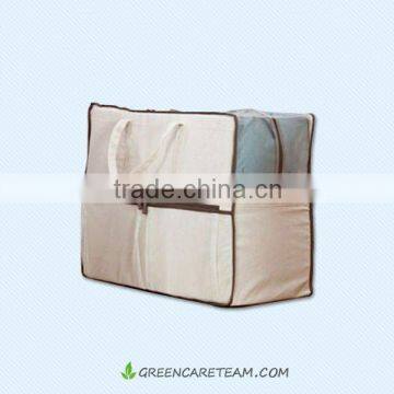 Convenient Pure Zipper Cotton Canvas Quilt Bag