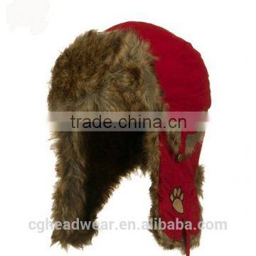 China manufacture wholesale fur hat/ russian style fur hat/ trapper hat