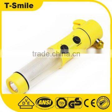 Multi-function tools 4 in 1 safety hammer flashlight emergency hammer