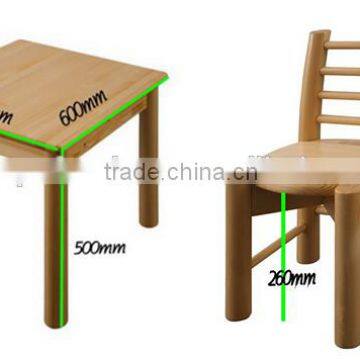 Small Solid Wood Kids Square Dining Table for Kindergarten Activity#SP-P007 photo-3