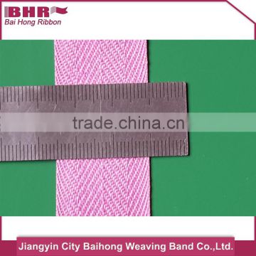 25mm width pink color polyester bias tape for sewing