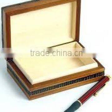 Pen Pencil Wood Display Case Storage Collector Organizer Box