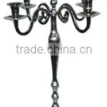 CANDELABRA, FIVE ARMS METAL CANDELABRA, WEDDING DECOR