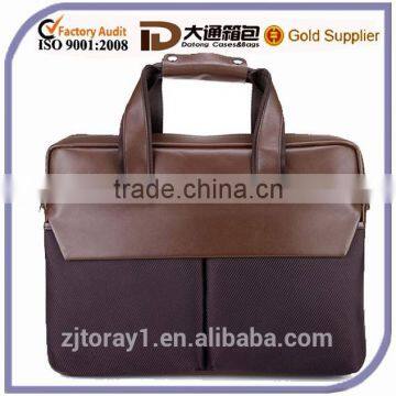 PU leather briefcase leather laptop bag