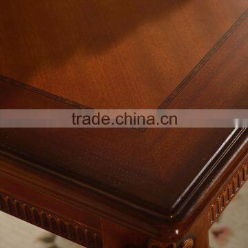 Antique Vintage Rustic Style Recycled Solid Wood Rectangle Long Wood Dining Table photo-3