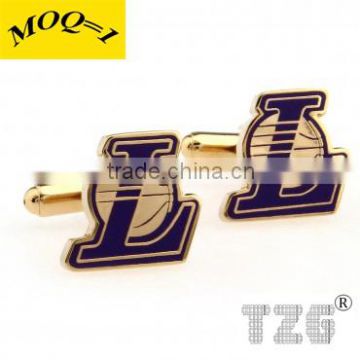 Fashion Stainless Steel Basketball Team Cufflink