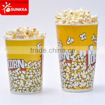 Food grade Paper Popcorn Cup,popcorn bucket with round bottom