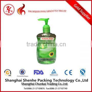 500ml green shampoo plastic bottle