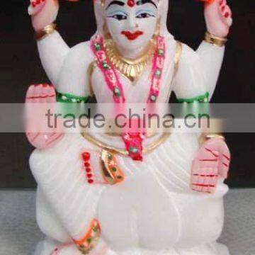 Italian Marble Laxmi Statue