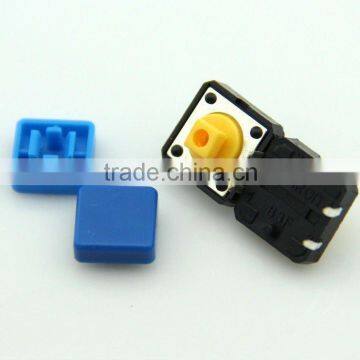 F0362 12*12*8.8mm tact switch /tactile switch/ mini touch button switch cap blue