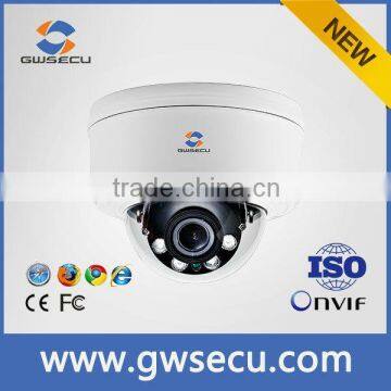 5.0Mp IP Camera WDR Water-Proof & Vandal-Proof IR Network Dome Camera with Motorized Lens