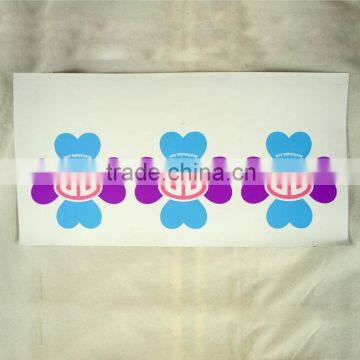 Matt white PVC sticker