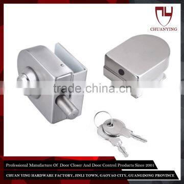 High Security Semi Round Swinging Bottom Glass Door Lock For Double Door