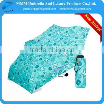 2014 New arrival colorful 5 fold umbrella with full printing