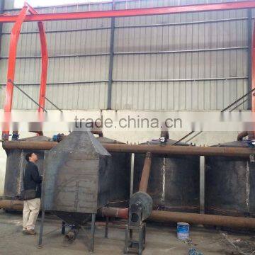 High yield durable sawdust activated carbon kiln stove