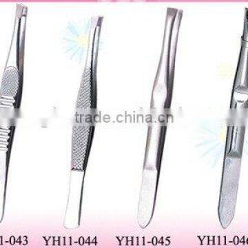 8.9cm stainless steel eyebrow tweezers