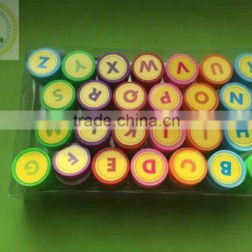 Custom A-Z letter/alphabet self inking toy stamps