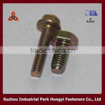 Carbon Steel High Quality Hex Yellow Color Screw And Bolt